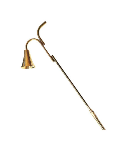 Éteignoir grand format d'église en cuivre – Manche extensible de 38 à 67 cm