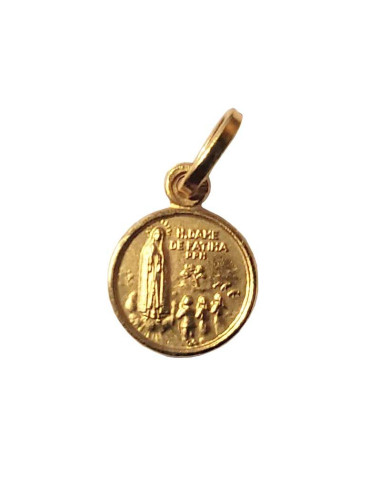 Médaille Notre-Dame de Fatima - plaqué or