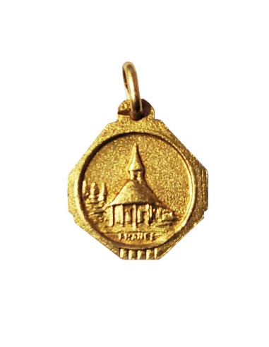 Medaille Notre-Dame de Banneux - vergoldet