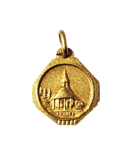 Medaglia Notre-Dame de Banneux - placcata in oro