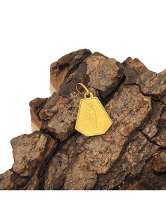 Medaille Jungfrau der Armen und Heiliges Herz Jesu - vergoldet