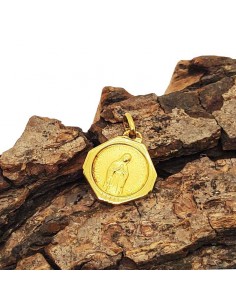 Notre-Dame de Banneux medal - gold plated