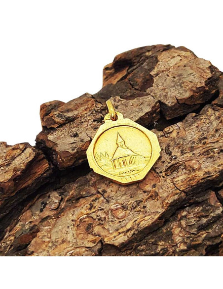 Medaille Notre-Dame de Banneux - vergoldet