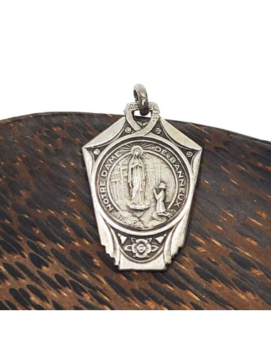 Medaille Notre Dame de Banneux & Chapelle - zilver metaal