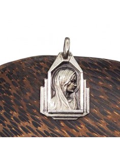 Notre Dame de Banneux medal - silver metal