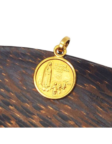 Medaille Unserer Lieben Frau von Fatima - vergoldet