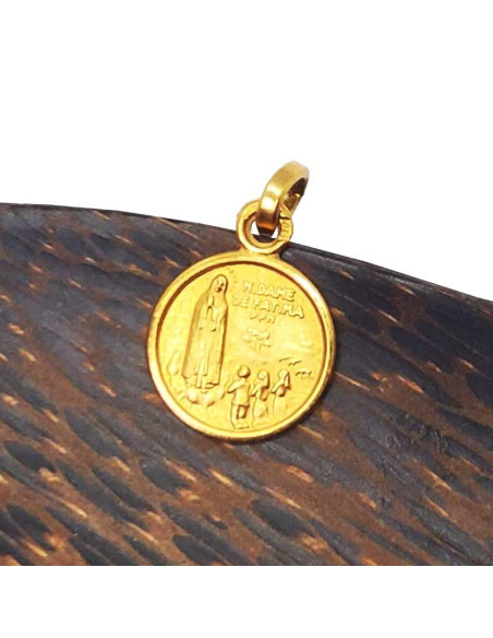 Medaille Unserer Lieben Frau von Fatima - vergoldet