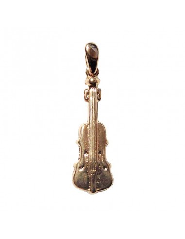 Pendentif violoncelle métal doré