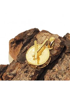 Colgante de batería chapado en oro