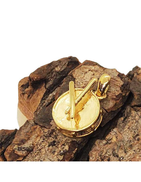 Colgante de batería chapado en oro