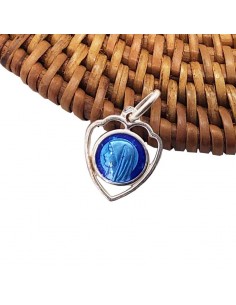 Medaglia cuore della Vergine Maria e della Madonna di Lourdes