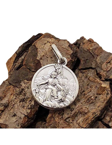 Medalla del Sagrado Corazón de Jesús y Nuestra Señora del Carmen