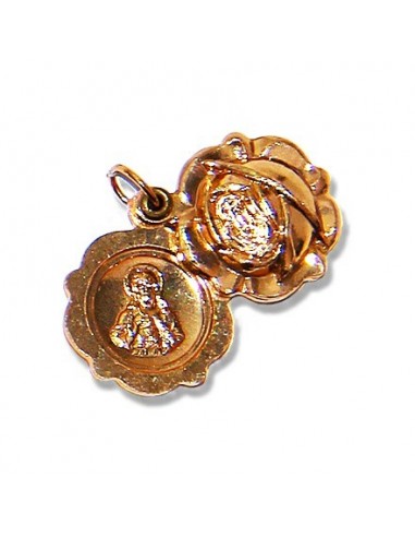 Médaille de Sainte Rita forme fleur