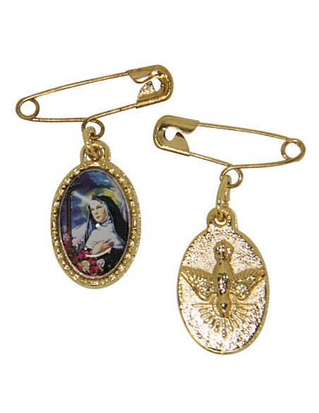 Sainte Rita avec le Saint Esprit - broche