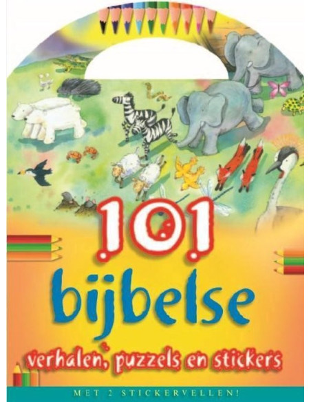 101 historias bíblicas, rompecabezas y pegatinas - holandés