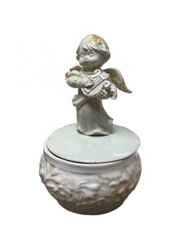 Bonbonnières en céramique anglaise anges musiciens - 3x6 pièces