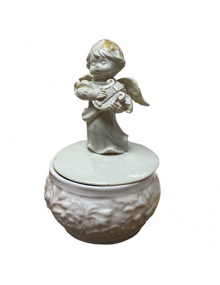 Bonbonnières en céramique anglaise anges musiciens - 3x6 pièces