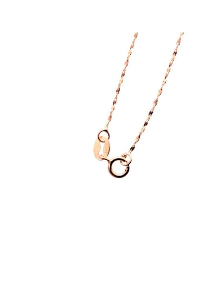 Catena Fancy S in argento 925 con placcatura in oro rosa - 45 cm