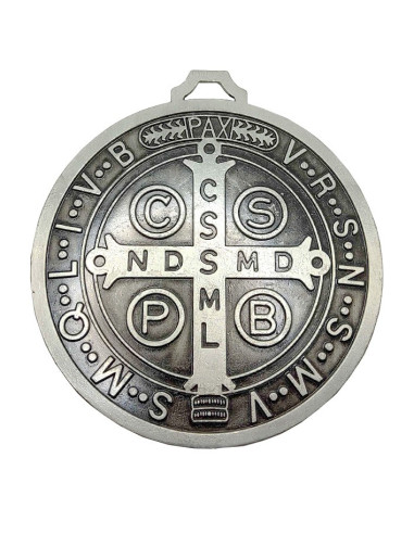 Grande Médaille Murale Saint Benoît 12,70 cm – Protection de la Maison
