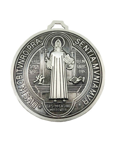Gran Medalla Mural San Benito 12,70 cm – Protección del Hogar