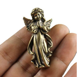 Kleiner Messingengel mit Antikfinish 5,2 cm | Geschenk