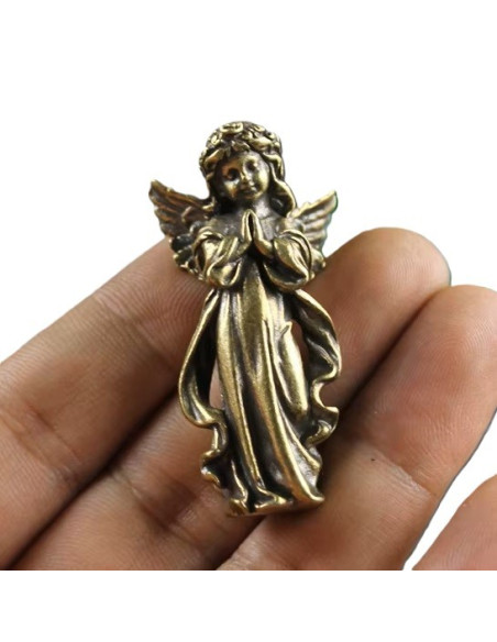 Kleiner Messingengel mit Antikfinish 5,2 cm | Geschenk