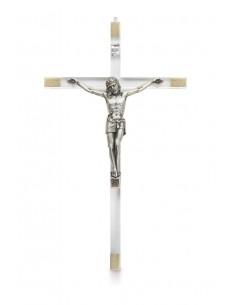 Croce in plexiglas trasparente - 21 cm