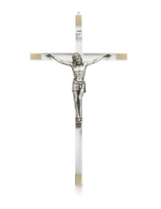 Durchsichtiges Plexiglaskreuz - 21 cm