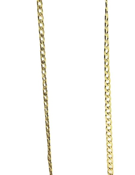 Pulsera de cadena chapada en oro de 14k - 44 cm