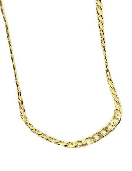 Bracciale a catena placcato oro 14k - 44 cm