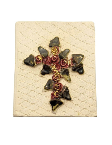 Scatola di terracotta con dieci - Artigianato del mondo - Rose