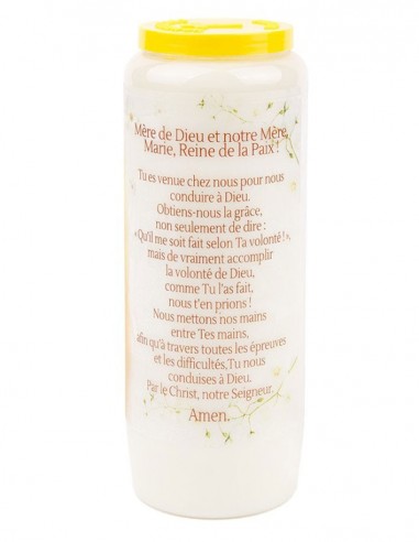 Novene-Kerze für die Muttergottes von Medjugorje - 2 - Karton 20 Stück