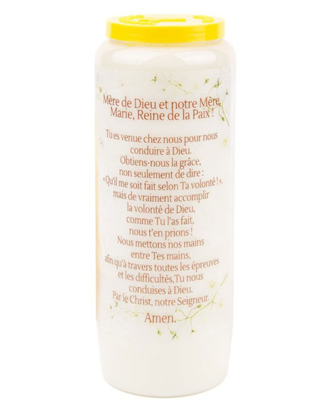 Novena candle to Our Lady of Medjugorje - 2 - carton 20 pieces