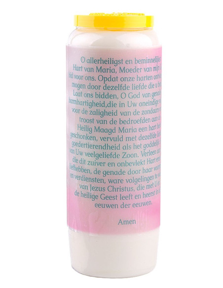 Novena candle to the Sacred Heart of Mary - model 3