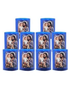 Bougies Veilleuses bleues à Saint Joseph - 10 pièces