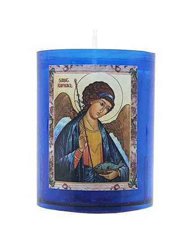 Sint Rafaël Blauw Nachtlampje Kaarsen - 10 stuks