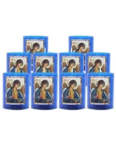 Velas de noche azules San Rafael - 10 unidades