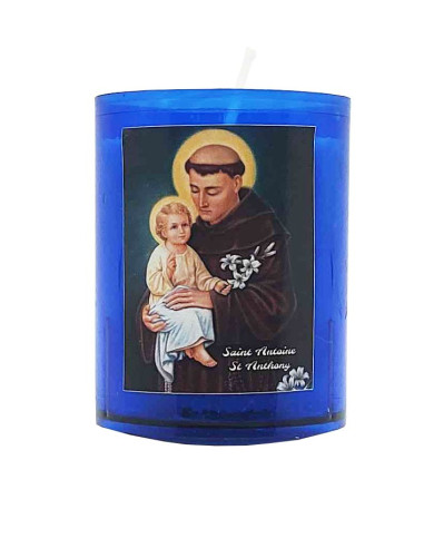 Bougies Veilleuses bleues à Saint Antoine - 10 pièces