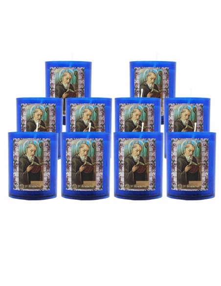 Bougies Veilleuses bleues à Saint Benoît - 10 pièces