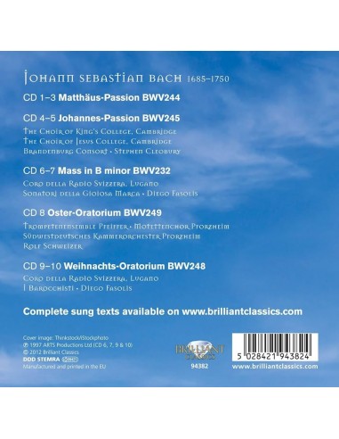 J.S. Bach : Sacred Choral Music - CD