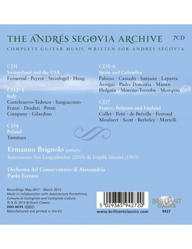 The Andrés Segovia Archive - CD