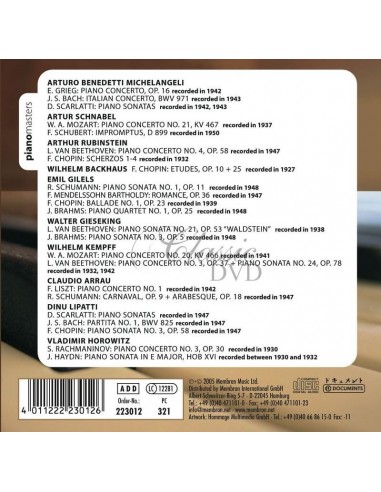 Classical Music : Piano Masters - CD