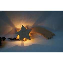 Étoile Lumineuse MaMeMi Pour Crèche De Noël - Kit Complet Avec Lanterne, Ampoule, Rallonge - Éclairage Magique Fabriqué Main