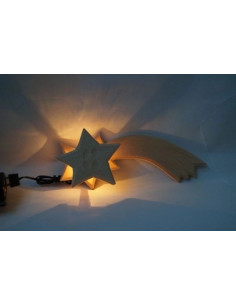 Cometa de madera 9,5 cm - Decoración para cuna de Navidad