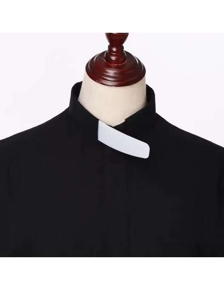 White clerical collars – Pack of 4 rigid shirt inserts