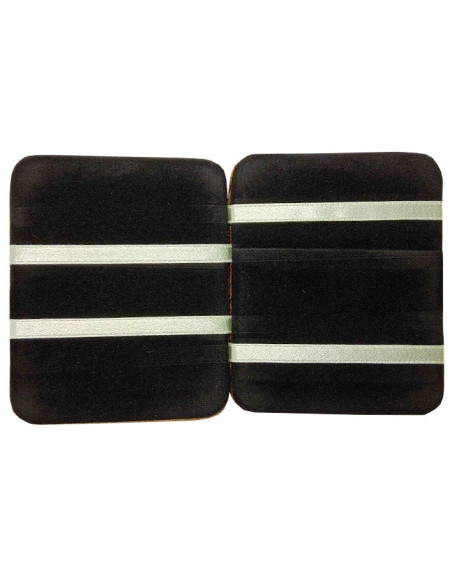 Tarjetero mágico de imitación de piel dorada con efecto serpiente