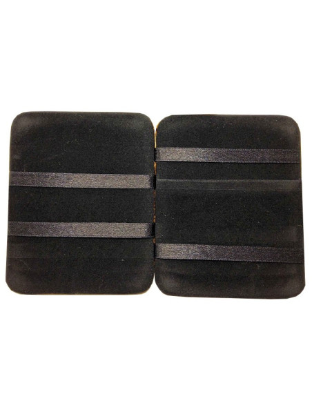 Magischer Karten- und Geldscheinhalter aus goldfarbenem Kunstleder mit Schlangeneffekt