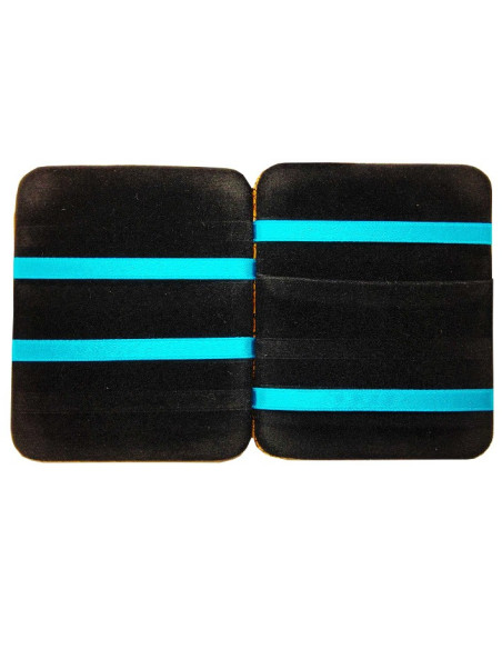 Magischer Karten- und Geldscheinhalter aus goldfarbenem Kunstleder mit Schlangeneffekt