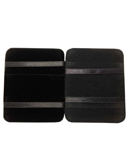 Black and red snake-effect leatherette magic ticket and card holder