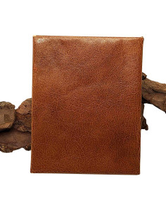 Brown Faux Leather Billfold